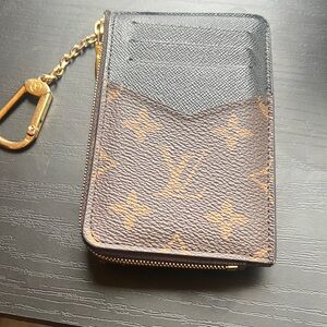 Louis Vuitton Brown and Gold Monogram Card Holder